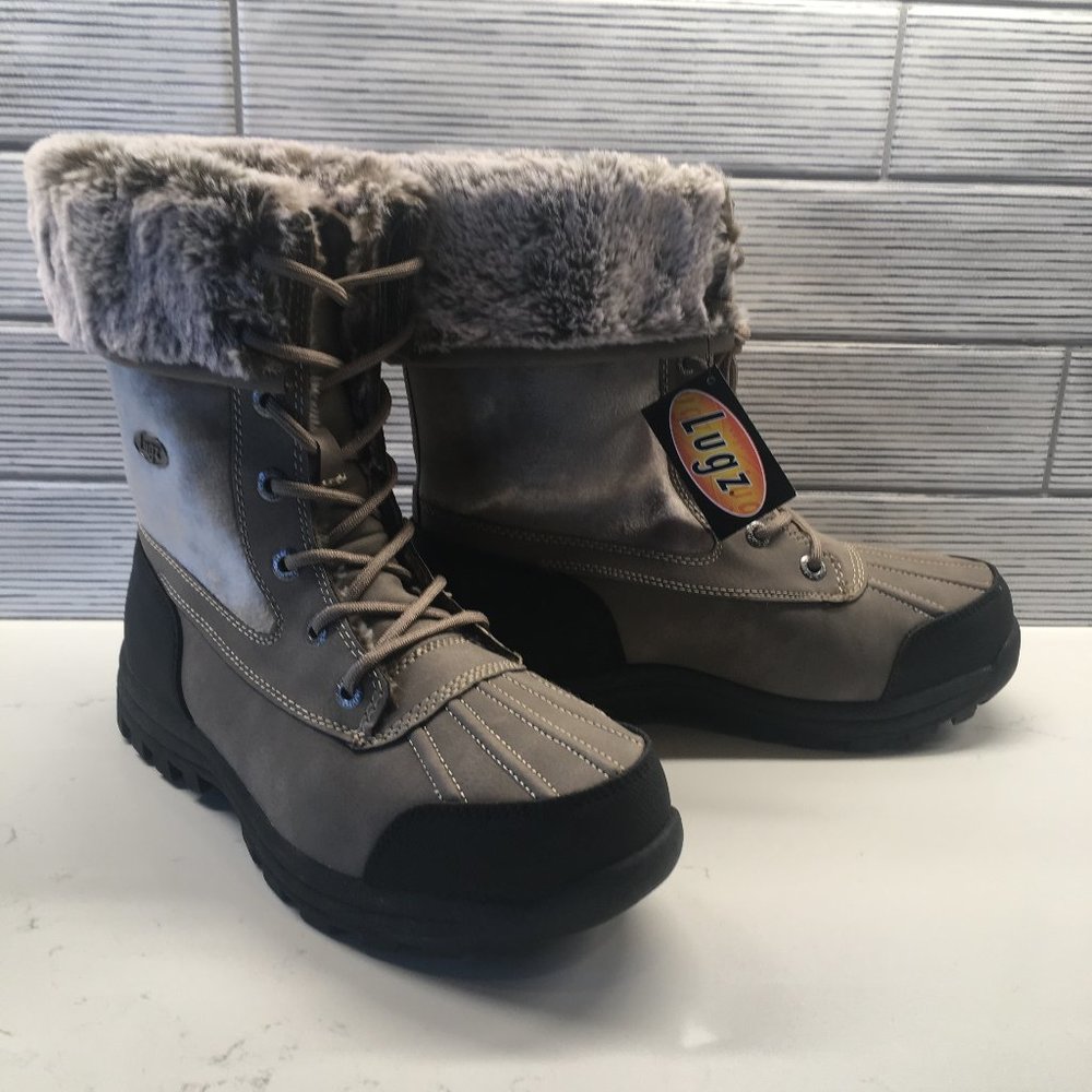Lugz size 9  tan and black women's winter boots